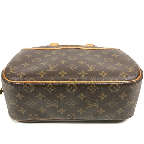 LOUIS VUITTON LV Logo Trouville Hand Bag Monogram Leather Brown - Picture 5 of 16